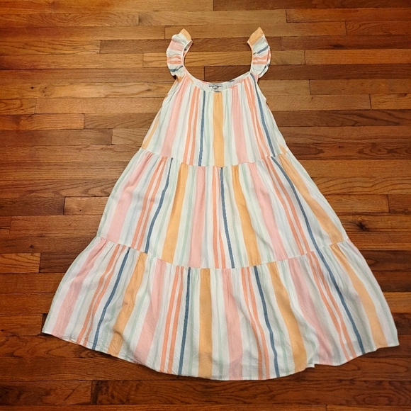 Capri melon striped dress - Picture 1 of 7